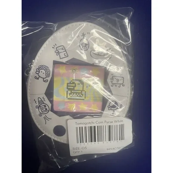 Cakeworthy x Tamagotchi White Lenticular Coin Purse Wallet New - Picture 4 of 11